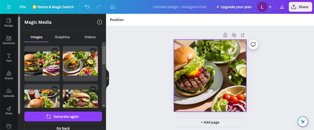 Canva interface screenshot.