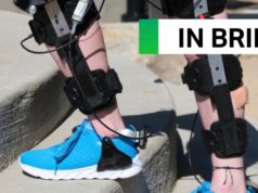 This robotic knee exoskeleton is created from client braces