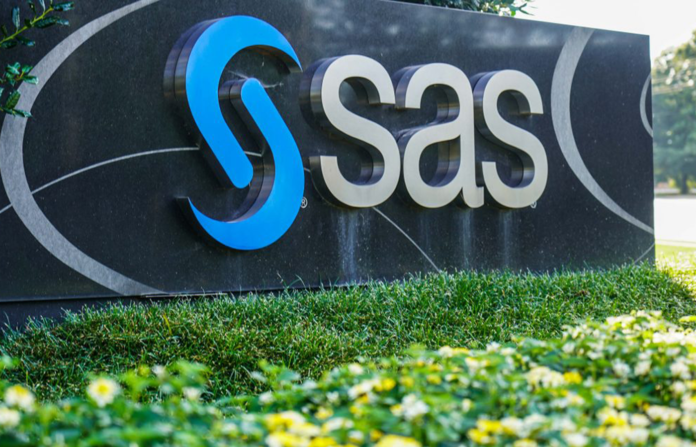 SAS company sign.