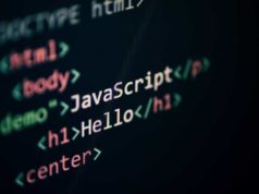 USPTO petitioned to cancel Oracle’s JavaScript trademark shutterstock 1361674454 JavaScript Hello code in programming text editor