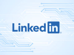 AI-Generated Posts Flood LinkedIn: Study Reveals 1 in 2 Post… News graphic featuring the logo of LinkedIn.