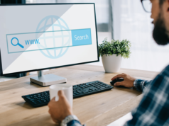 From Arc to Dia: The AI Web Browser Revolution by The Browse… IT professional browsing the internet with a desktop computer.