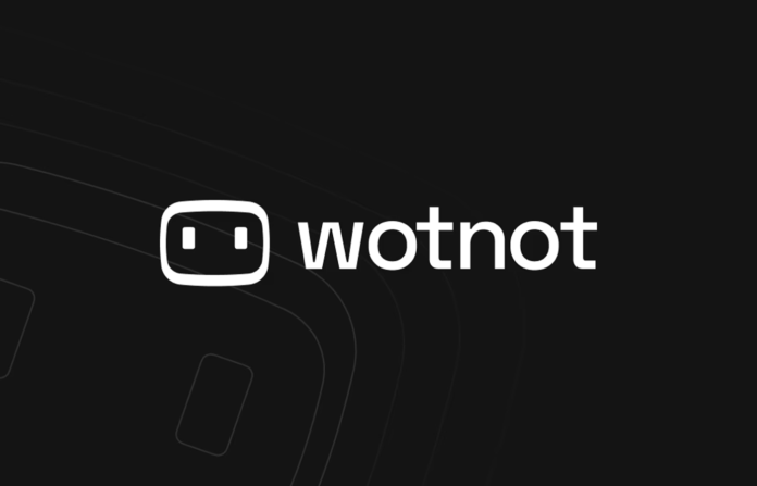 WotNot logo on dark gray background.