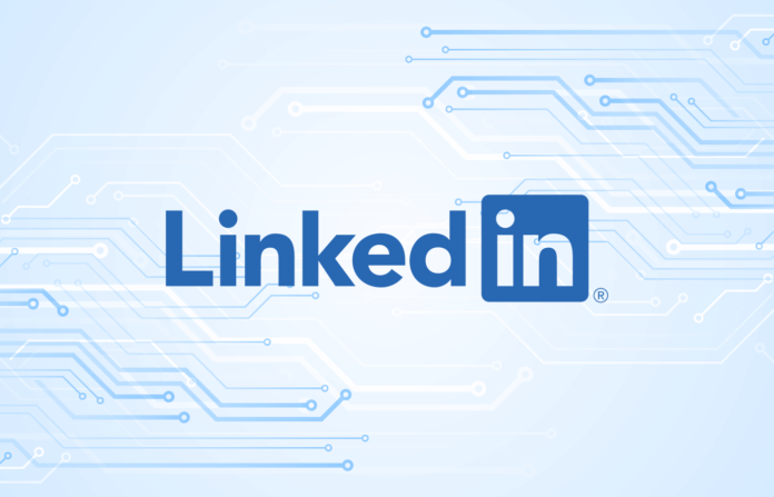 News graphic featuring the logo of LinkedIn.