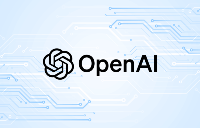 News graphic featuring the logo of OpenAI.