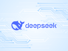 DeepSeek’s AI Models Give Chinese Chipmakers an Edge Against… News graphic featuring the logo of Deepseek