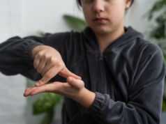 Nvidia’s Signs AI Teaches American Sign Language to Children… Deaf mute girl using sign language.