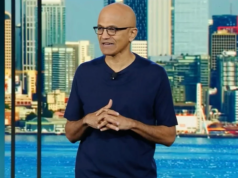 Microsoft Fires Employee Who Disrupted CEO’s Keynote to Prot… Chairman and CEO Satya Nadella at Microsoft Inspire.