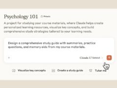 Claude AI Goes to College With Anthropic’s New Education-Spe… Screenshot of Claude digesting and remixing study materials.