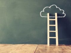 Big gap in large information: Critical deserialization bug in… Short wooden ladder on a wooden floor leaning against a cloud drawn in white chalk on a blackboard wall.