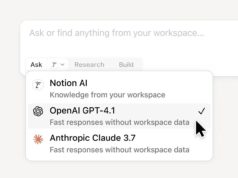 New Solution to Top AI-Related Work Problem Includes Meeting… Screenshot of Notion AI for Work.