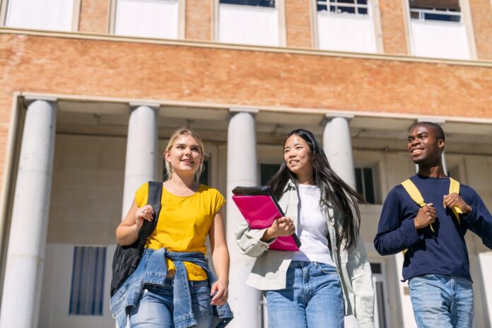 Stock photo of college students.