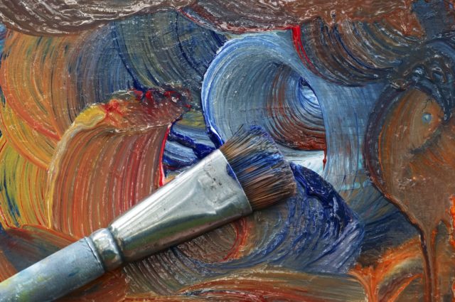 1749713444_‘Bottomless-Pit-of-Plagiarism-Disney-and-Universal-Sue-Mid.jpeg Stock photo of a paintbrush on a painting.