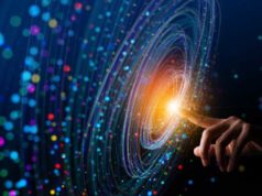 Firecrawl: Easy internet knowledge extraction for AI purposes shutterstock 2055335264 future technology web spiral of lights touched by human hand