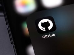 GitHub hit by a complicated malware marketing campaign as… GitHub mobile icon app on a screen smartphone and notebook closeup. GitHub is the largest web service for hosting and developing IT projects. Batumi, Georgia - November 4, 2023