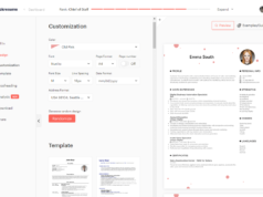 Best AI Tools for Job Seekers Kickresume interface.