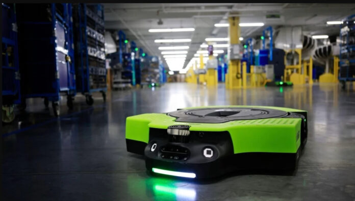 Amazon's first fully autonomous mobile robot, Proteus.