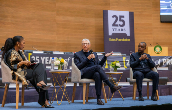 Bill Gates at the 25th anniversary of the Gates Foundation.