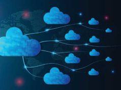 Can your cloud supplier actually scale? Multiple cloud symbol vector illustration, 2D cloud, 3D cloud, multi-cloud work connected data.