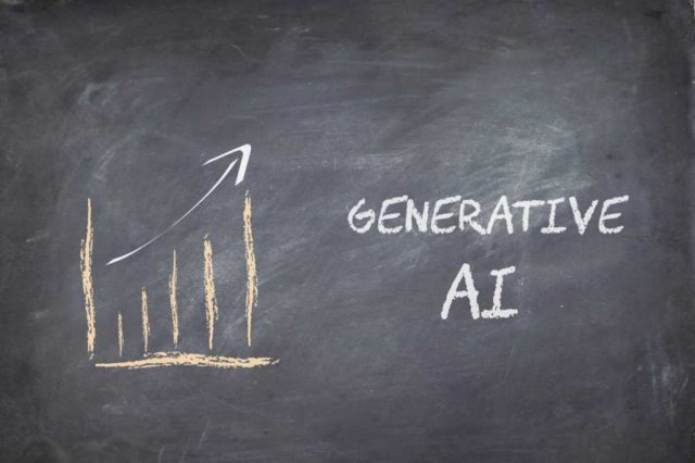 What-is-generative-AI-How-artificial-intelligence.jpg A graph on a blackboard shows an upward growth trajectory with the words Generative AI