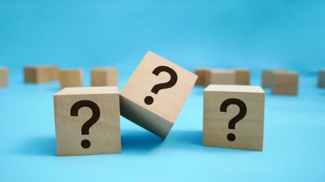 Seven-coding-domains-no-developer-really-understands.jpg Three building blocks with question marks.