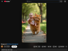 What Is AI Slop and Why It’s Taking Over the Internet A YouTube video of a cat carrying a human baby.
