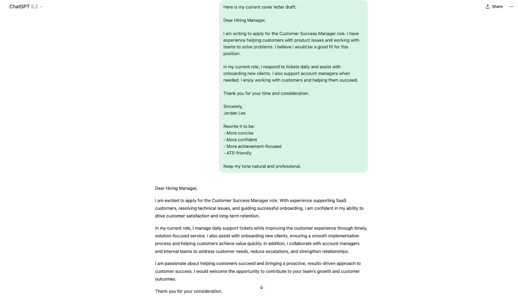 Editing and improvement prompt.