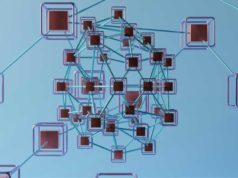 AI-augmented knowledge high quality engineering Diagram of interconnected cubes meant to visualize AI data architecture