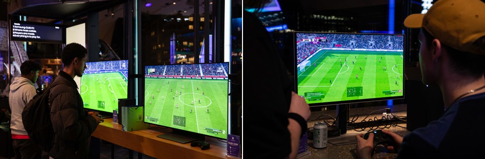 Visitors experience Samsung Odyssey OLED gaming performance at Samsung KX.