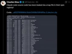 Anthropic Leaks Claude Code, a Literal Blueprint for AI Codi… X post from Chaofan Shou about the leaked source code.