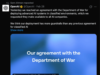 ChatGPT Uninstalls Surge 295% After OpenAI Accepts Pentagon … Sam Altman repost on his X account about the agreement between OpenAI and Department of War.