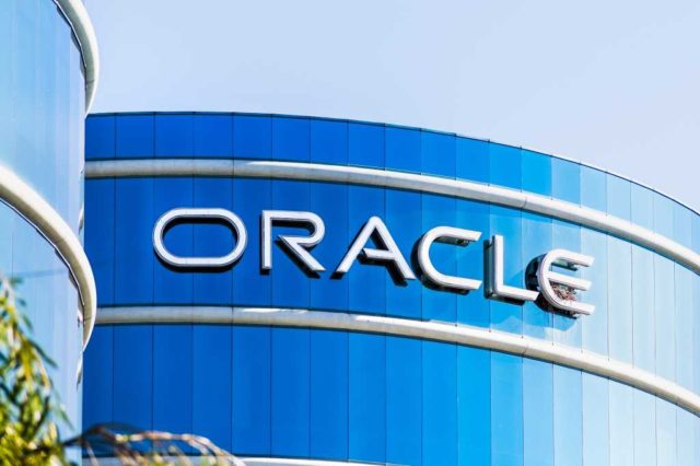Oracle-delivers-semantic-search-without-LLMs.jpg Oracle logo at their HQ in Silicon Valley; Oracle Corporation is a multinational computer technology company specializing in database management systems