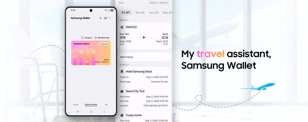 "Trips," a new feature in Samsung Wallet helps Galaxy users organize and manage travel-related experiences.