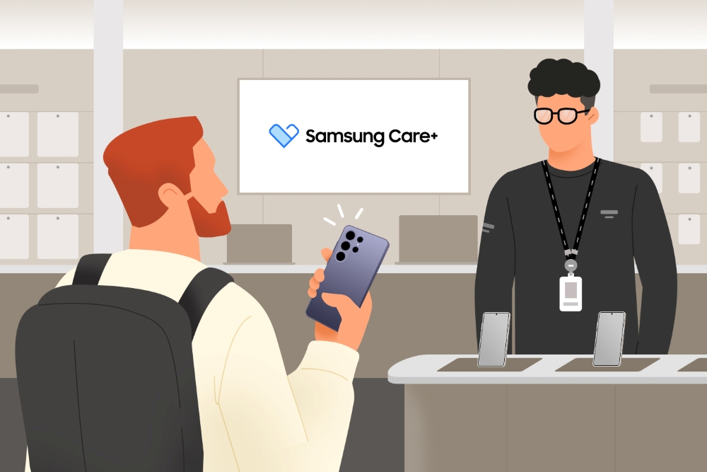 Samsung Care+ users can receive professional care through nearby Samsung-authorized service centers both at home and abroad.
