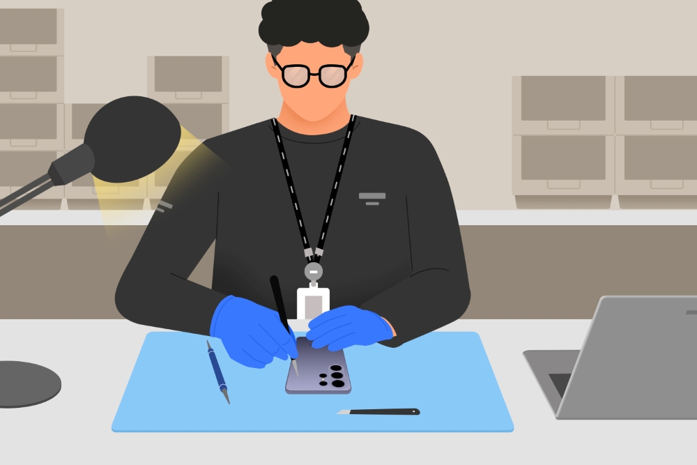 All repairs are handled by certified experts using original parts.
