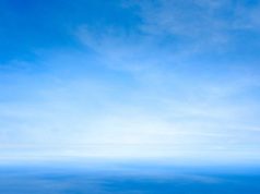 The sovereign cloud phantasm panorama of clear sky ocean summer sea water with sunlight of beautiful cloudy sky