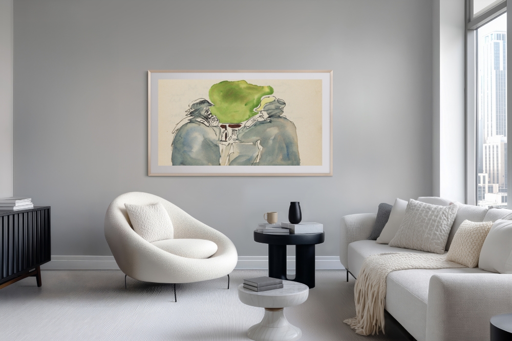 Two People at Table (1936-1942) on The Frame Pro
