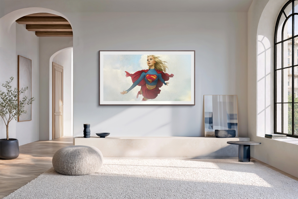 Samsung Art Store features 15 Supergirl artworks from DC Comics by March 8, 2027.