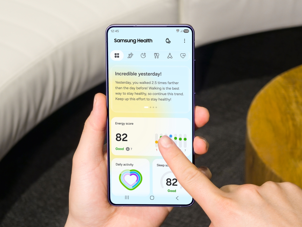 An image of Samsung Health Home 