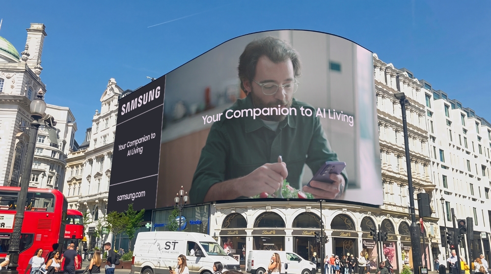 The videos are being showcased on screen at Piccadilly Circus in London.