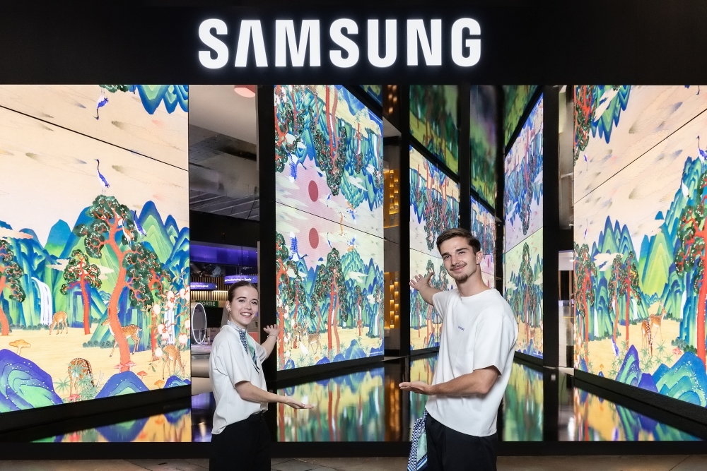 An image of Samsung’s exhibition