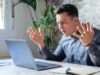 OpenAI acknowledges GPT-5.6 could unintentionally delete… Man, frustrated, Computer