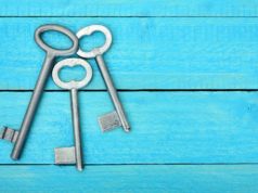 Microsoft nearly gave away the keys to everybody’s Azure… Top view of three 3 keys on a wooden blue table